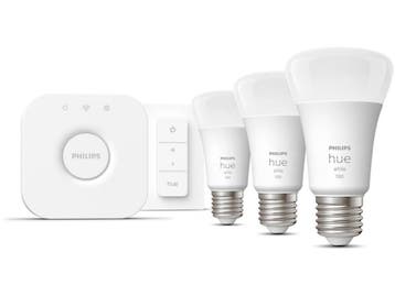 Philips Hue White Starterkit - 3 E27 slimme lampen 1100lm +, Verzenden, Nieuw
