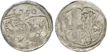 Dreier 1540 Fulda-bistum Johann Iii von Henneberg 1521-1542, Verzenden