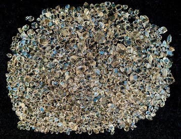Kwarts Kristalen - Hoogte: 1 mm - Breedte: 2 mm- 450 g, Verzamelen, Mineralen en Fossielen
