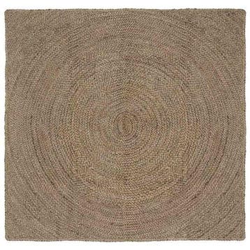 Vloerkleed Grijs 120cm Jute | Retourdeal 46% Korting, Vierkant, Ophalen of Verzenden, Zo goed als nieuw, 100 tot 150 cm