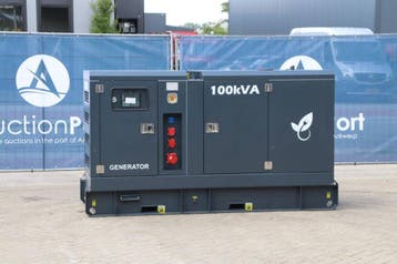Veiling: Generator Ricardo GF2-W100 Diesel 100kVA 2025 Nieuw, Zakelijke goederen, Machines en Bouw | Aggregaten, Ophalen