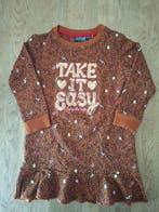 Twoday sweatjurk bruin tijgerprint Take It Easy, Zo goed als nieuw, Twoday, Meisje, Jurk of Rok