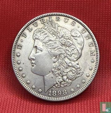 Verenigde Staten 1 dollar 1898 (zonder letter), Verzenden, Losse munt, Goud