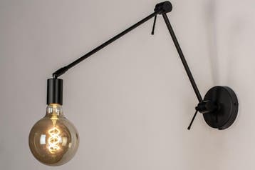 Rietveld Wandlampen - Zwart - Metaal, Verzenden, Nieuw