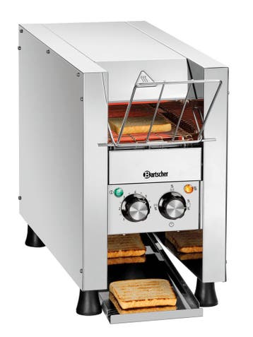 Bartscher Doorlooptoaster | MINI-XS | RVS | Enkel | Max. 90/, Ophalen of Verzenden, Nieuw in verpakking