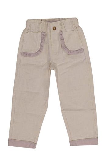 Donsje Amsterdam Broek Meisjes in maat 104 Beige, Verzenden, Zo goed als nieuw, Donsje Amsterdam, Jongen of Meisje