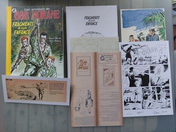 Bob Morane - Fragments de mon enfance + dessin original +, Nieuw