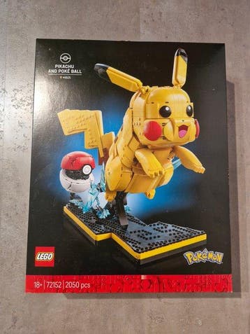 Lego Set - 72152 - Pokémon - Pikachu and Poké Ball - MISB, Nieuw