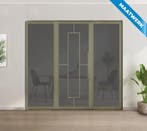 Enkele stalen taatsdeur met glaspaneel Olijfgroen 5 Vlaks Ro, Nieuw, Metaal, Overige typen