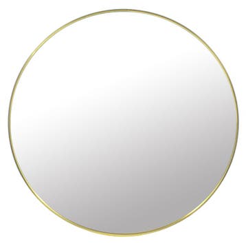 Design Spiegel Goud 80cm | Rond Metaal | Premium | OP=OP, Huis en Inrichting, Woonaccessoires | Spiegels, Rond, Nieuw, Ophalen of Verzenden
