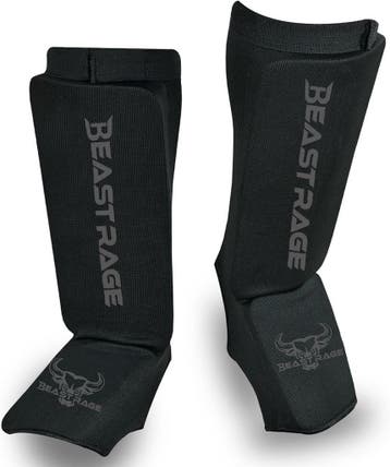 Kickboks Beschermers Zwart - Neopreen | Tweedekansje | OP=OP, Sport en Fitness, Overige, Vechtsportbescherming, Nieuw, Ophalen of Verzenden