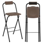 LIVSK Opvouwbare Terras-Barstoelen - Ergonomisch Comfort - R, Verzenden, Nieuw