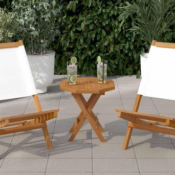 vidaXL Tafelblad achthoekig 40x40x2,5 cm massief teakhout, Verzenden, Nieuw