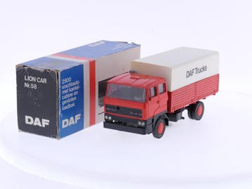 Schaal 1:50 Lion Car Nr.58 Daf 2800 enkelassige Bakwagen..., Hobby en Vrije tijd, Modelauto's | 1:50, Ophalen of Verzenden, Gebruikt