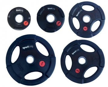 Olympische rubber halterschijven (50 mm, Verzenden, Nieuw