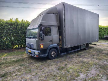 Veiling: Bakwagen Vrachtwagen MAN L2000 Diesel 2004, MAN, Groen, BTW verrekenbaar, Handgeschakeld