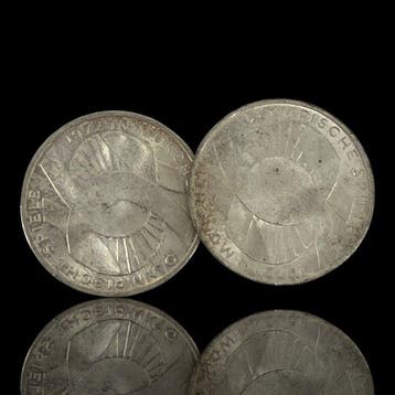 Duitsland. 2 x 10 Deutsche Mark , prata (Olympic Games in