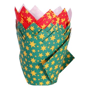 PME Muffin Cups Sterren 24st, Verzenden, Nieuw