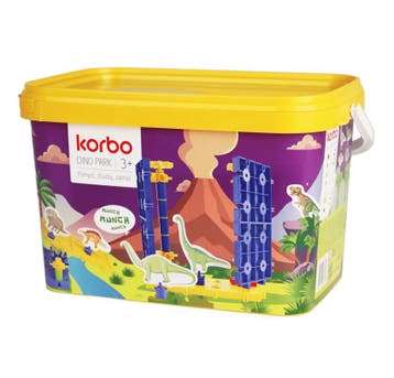 Korbo Dino Park (kinder bouwsets, Constructie speelgoed), Verzenden, Nieuw