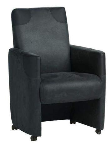 Eetkamerstoel Ron - eetkamerstoelen - Grijs, Nieuw, Grijs, Stof