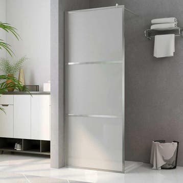 vidaXL Inloopdouchewand mat 80x195 cm ESG-glas, Verzenden, Nieuw