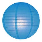 Blauwe lampion rond 25 cm - Lampionnen, Ophalen of Verzenden, Nieuw
