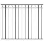 vidaXL Schuttingpaneel ASSEN staal 1,7x1,5 m zwart, Verzenden, Nieuw, IJzer, 1 tot 2 meter