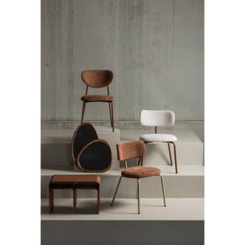 WOOOD Leif Spiegel - Hout - Naturel - 64x38x2 cm -  –, Verzenden, Nieuw
