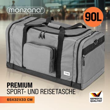Reistas Antraciet 90L (Koffers - Tassen, Outdoor Kamperen), Sieraden, Tassen en Uiterlijk, Verzenden, Nieuw