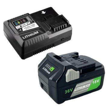 Startset: Hikoki Multivolt BSL36A18, 123accu huismerk, Verzenden, Nieuw