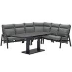 Caribbean verstelbare hoek loungeset 6 delig antraciet met, Ophalen of Verzenden, Nieuw, Aluminium
