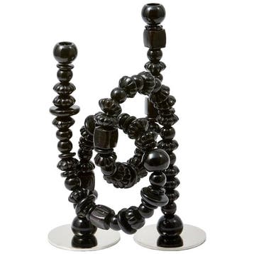 Polspotten Beads Kandelaar Zwart, Zwart, Ophalen of Verzenden, Zo goed als nieuw, Metaal