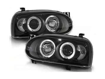 Angel Eyes koplamp units Black geschikt voor VW Golf 3, Auto-onderdelen, Verlichting, Verzenden, Nieuw, Volkswagen