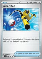 Super Rod 188/193 reverse holo Paldea evolved, Ophalen of Verzenden, Nieuw, Losse kaart, Foil