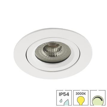 LED downlighter wit | 5 watt dimbaar | Kantelbaar | 3000K, Verzenden, Nieuw, Overige fittingen