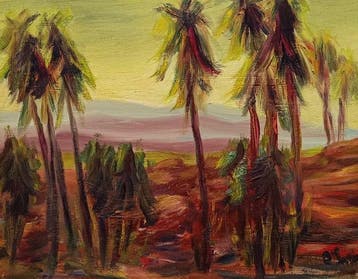 Europese school (XX) - Tramonto tropicale, Antiek en Kunst, Kunst | Schilderijen | Klassiek