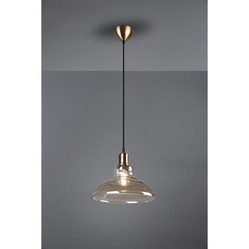 LED Hanglamp - Trion Aldin - E27 Fitting - Rond - Oud Brons, Ophalen of Verzenden, Nieuw, Metaal