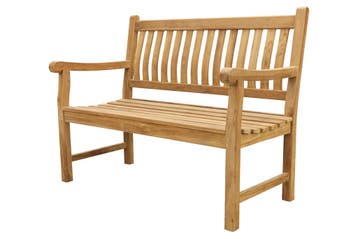 VDG Teakhouten tuinbank Patrick - 120 cm., Verzenden, Nieuw, Hout