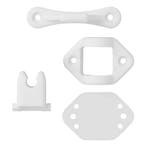 ProPlus Deurvanger scharnierend - 2-delig - wit - veelzij..., Ophalen of Verzenden, Nieuw