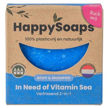 HappySoaps – Shampoo Bar In Need Of Vitamin Sea – 70 gr, Verzenden, Nieuw