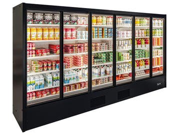 Icon LX wandkoeling B382 x D76 x H205 - zwart met motor, Nieuw in verpakking