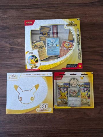Pokémon - 3 Box - Mega Bundle 30th Anniversario - Various, Nieuw