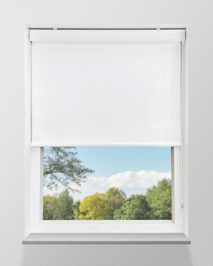Rolgordijn Cassette Verduisterend Wit in vele maten, Huis en Inrichting, Stoffering | Gordijnen en Lamellen, Wit, Nieuw, 200 cm of meer