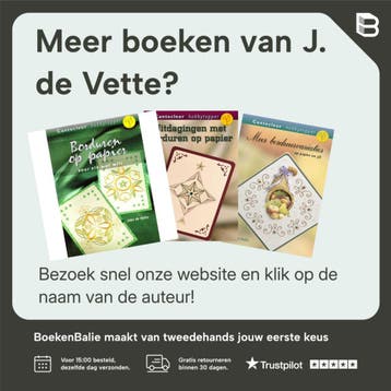 Borduurvariaties met 3D / Cantecleer hobbytopper - J. de, Verzenden, Gelezen, J. de Vette