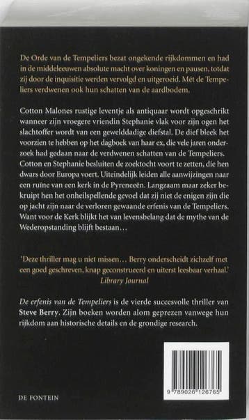 De erfenis van de Tempeliers / Cotton Malone / 1 Steve Berry, Boeken, Verzenden, Gelezen, Steve Berry