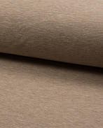 Jersey Rib Beige Melange, Nieuw, Beige