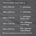 2dekans | Home by Tempur dekbedovertrek - bamboe - 240x220, Ophalen of Verzenden, Zo goed als nieuw