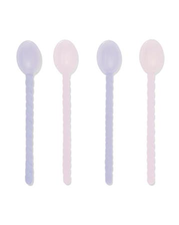 HEMA Lepeltjes glas pastel - 4 stuks van €6.99 voor €6 sale, Verzenden, Nieuw