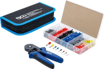 Krimptang voor adereindhulzen 0,25 - 10 mm² met assortime..., Verzenden, Nieuw