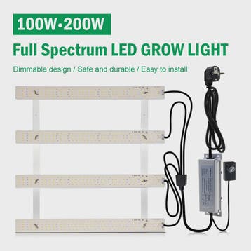 Full Spectrum LED Groeilamp 100W-200W Dimbare Plantlamp voor, Verzenden, Nieuw